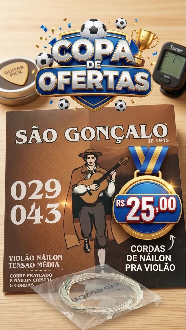 Corda de náilon pra violão  - Foto 3