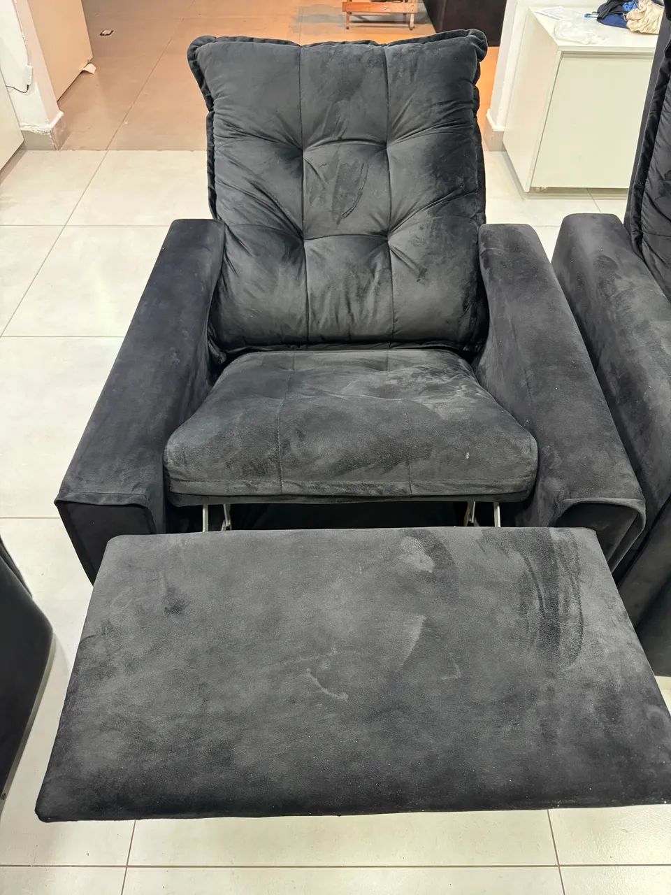 POLTRONAS RECLINÁVEIS VELUDO  - Foto 2