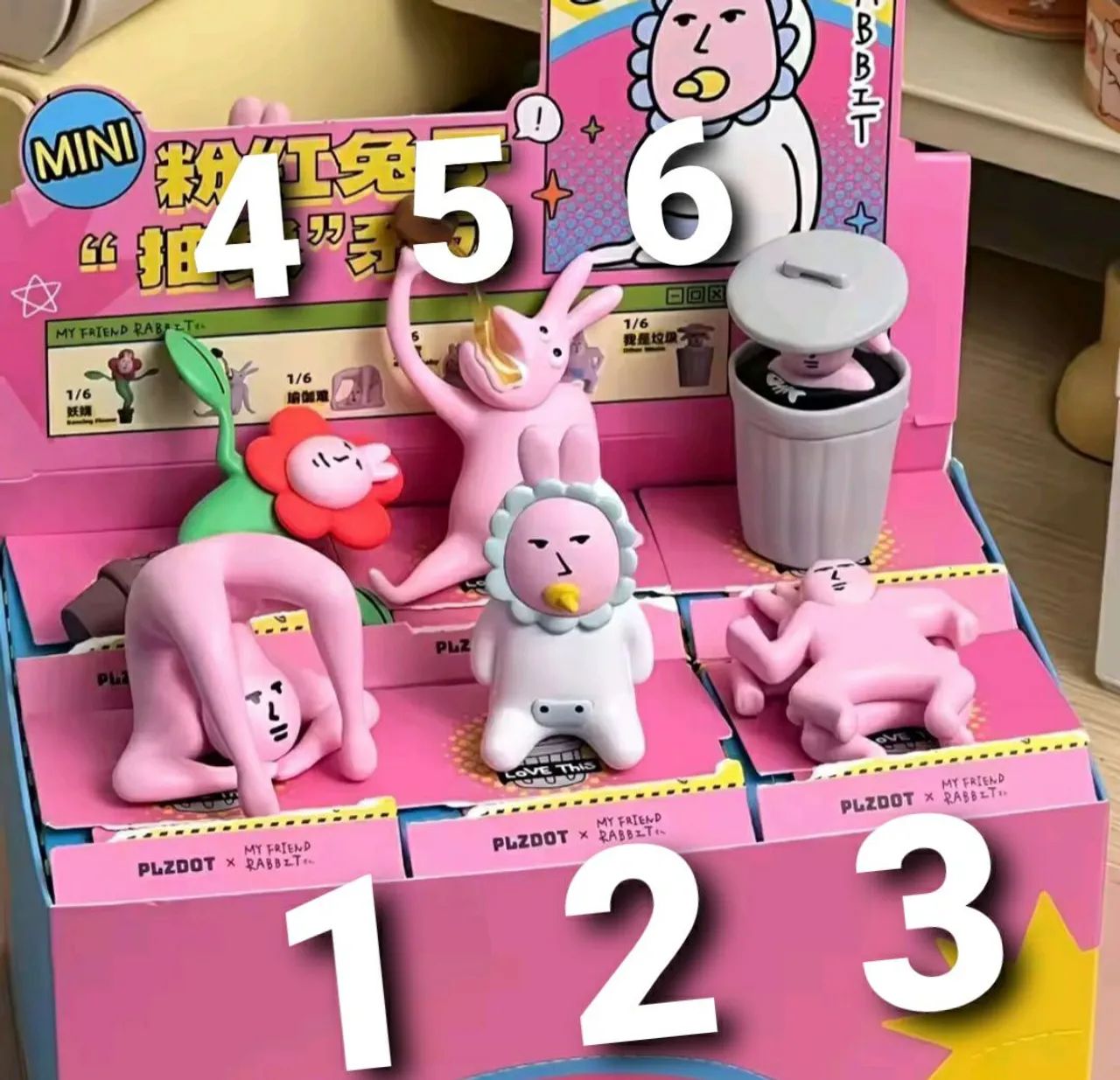 Mini figure pink rabbit  - Foto 3
