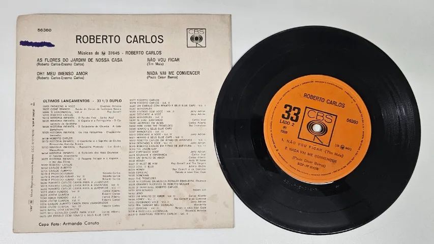 Disco Compacto de Vinil - Roberto Carlos - Foto 2
