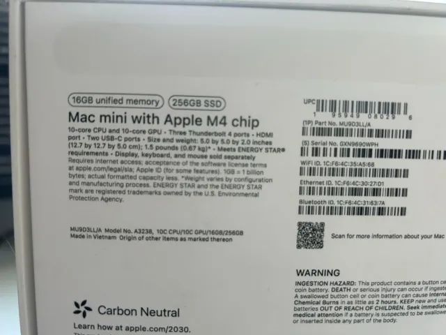 Mac Mini M4 2024 - 256gb 16Ram - Foto 3