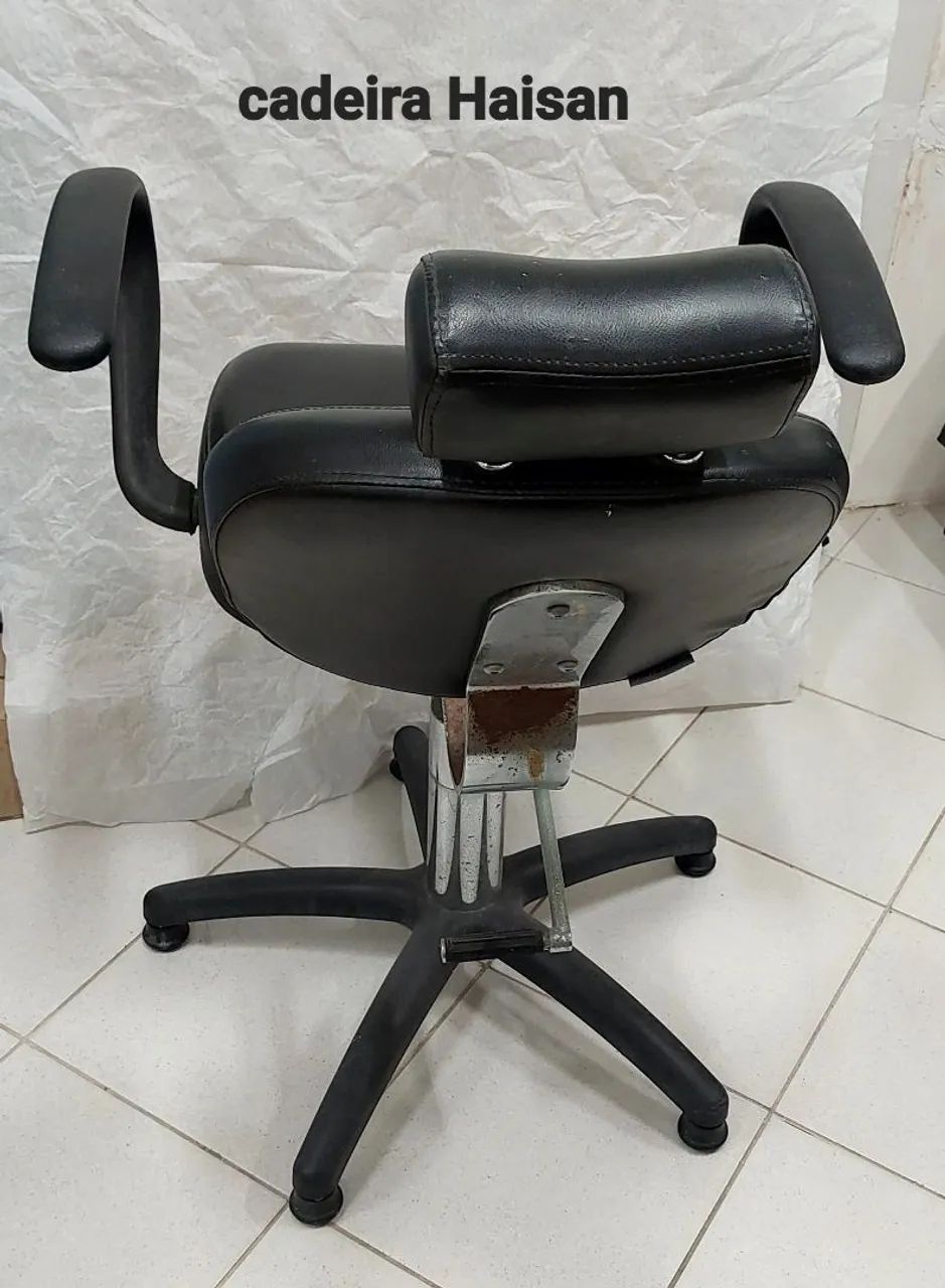CADEIRA SALÃO HIDRÁULICA PRETA - Foto 3