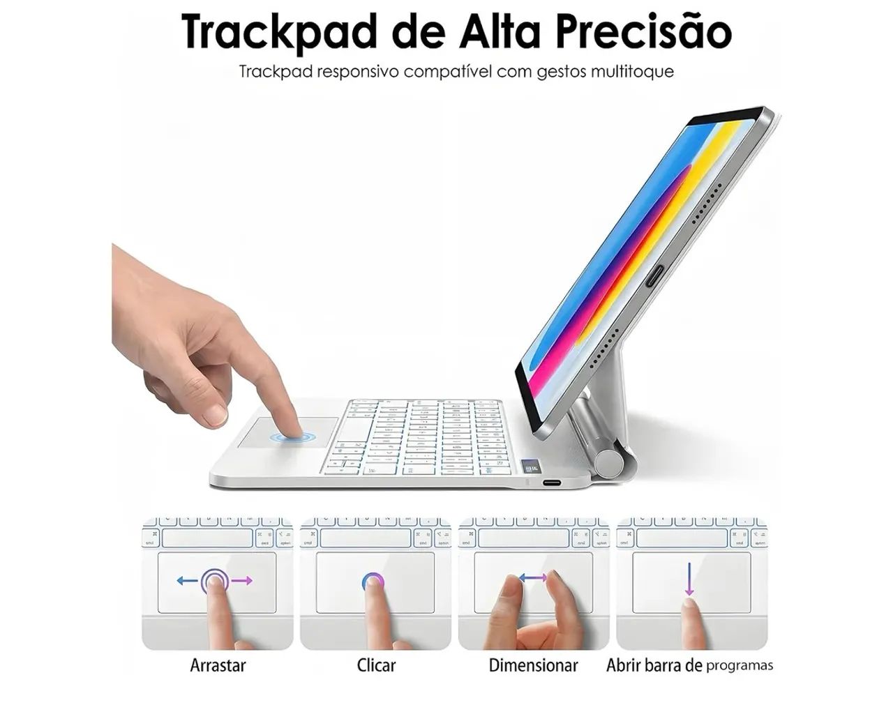 Capa Teclado (tela 10.9) Cor: Preta - Foto 2