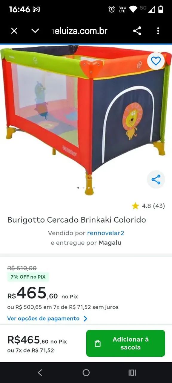 Burigotto Cercado Brinkaki Colorido - Foto 6