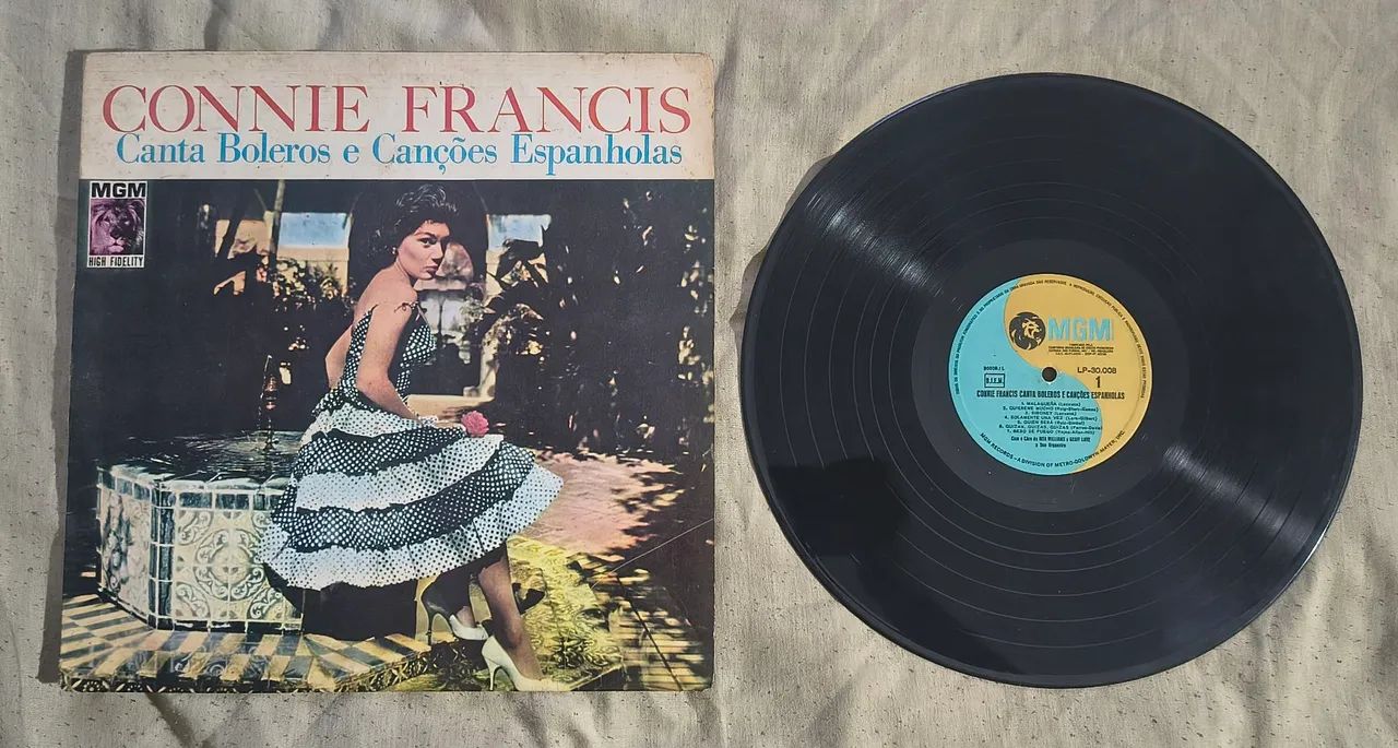 LP Connie Francis Canta Boleros E Canções Espanholas - Foto 3