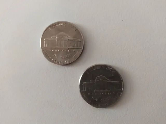 Five Cents Lote Moeda Estados Unidos