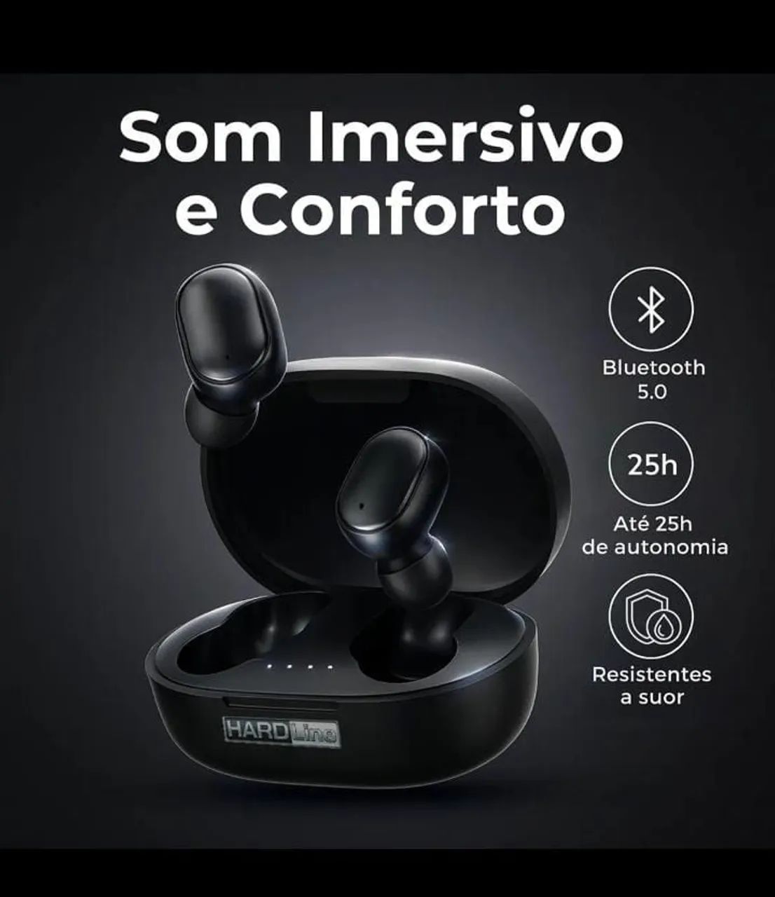 Fone Bluetooth Original HardLine - Foto 3