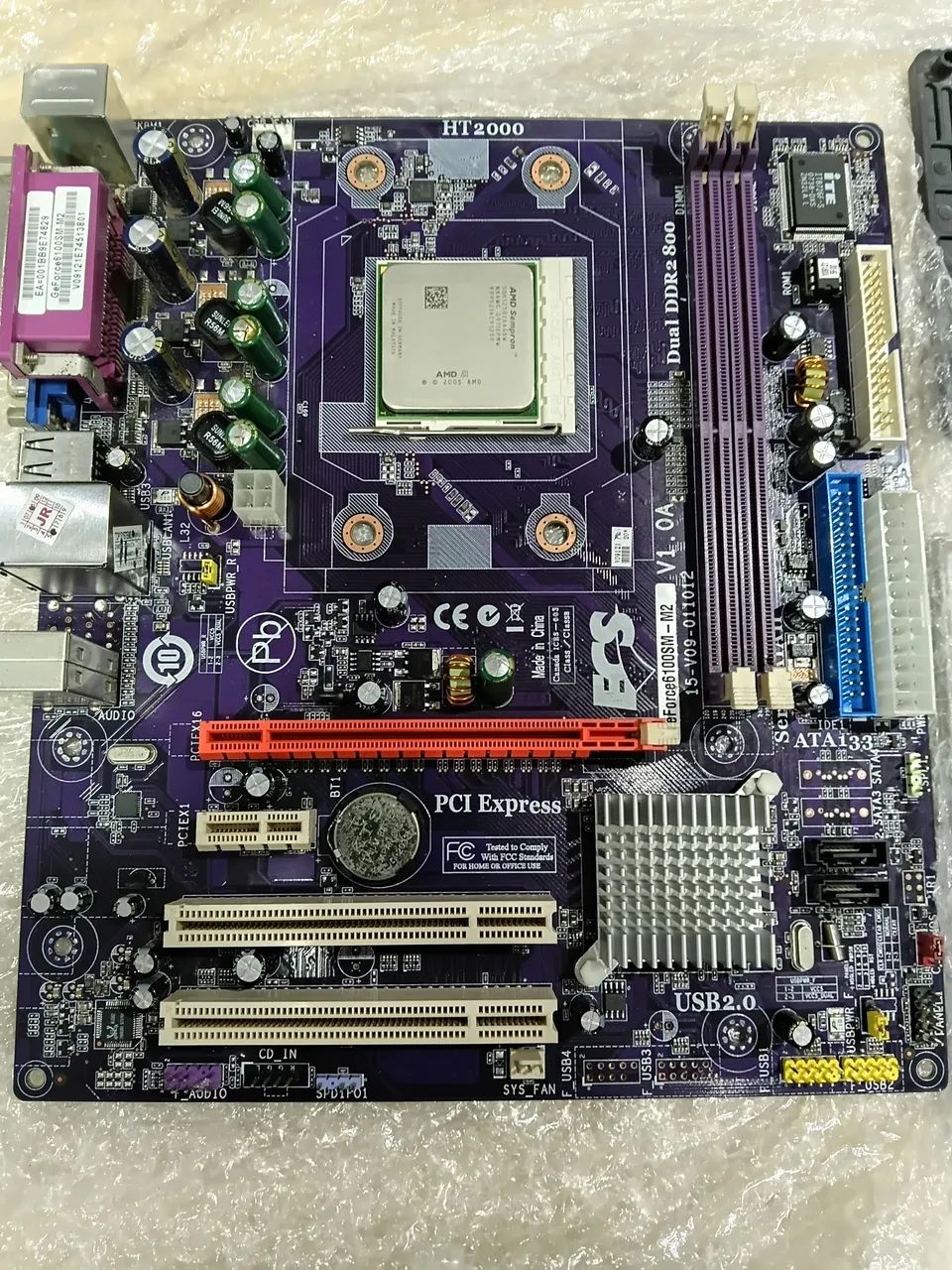 Placa mãe geforce6100sm-m2 v1.0a ddr2 no estado - Foto 4