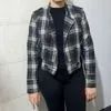 jaqueta preta xadrez flanelada nº40