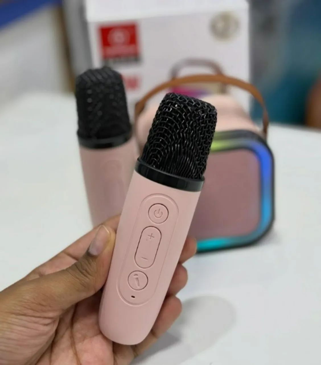 Mini caixa de som karaokê - Entrega Grátis
