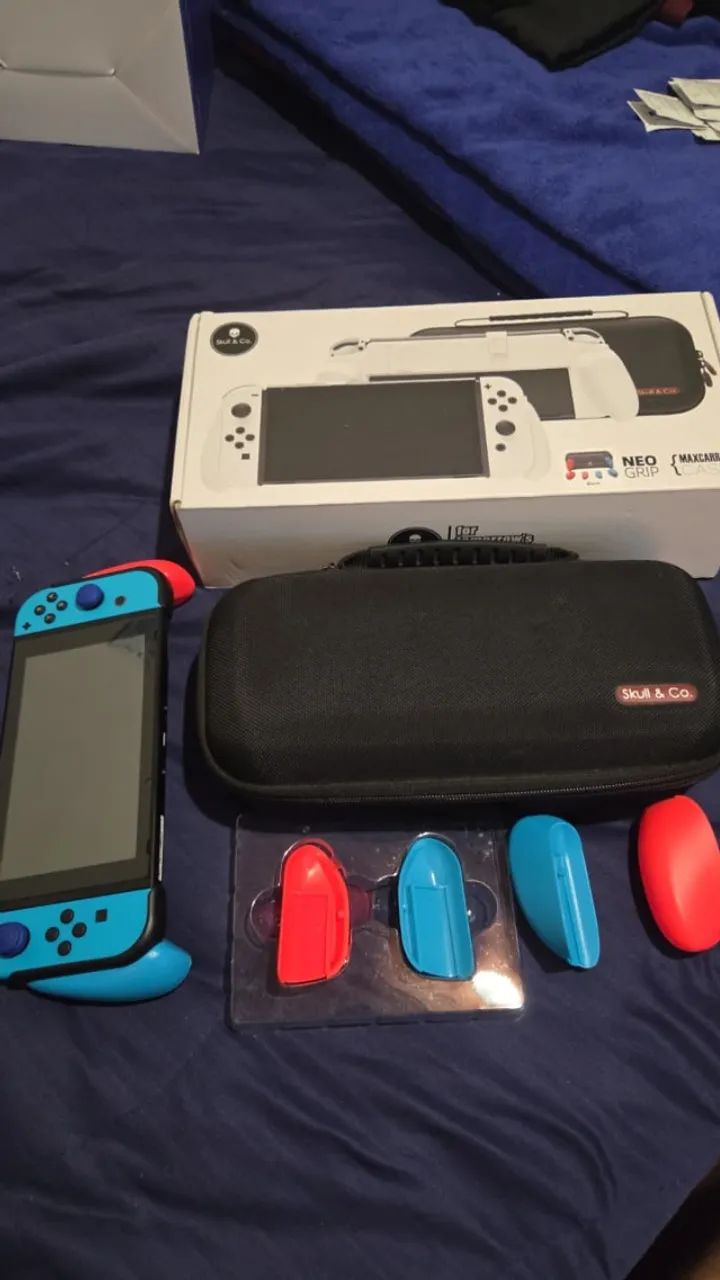 Nintendo switch V1 + acessórios e jogos. - Foto 2