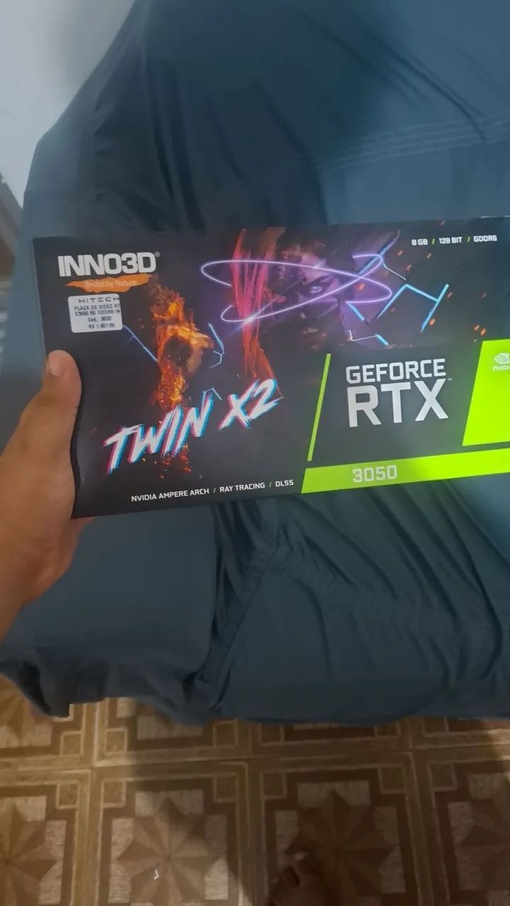 Placa de vídeo RTX 3050 8G dual fan - Foto 2