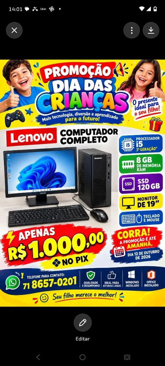 Vende se Computador Completo 