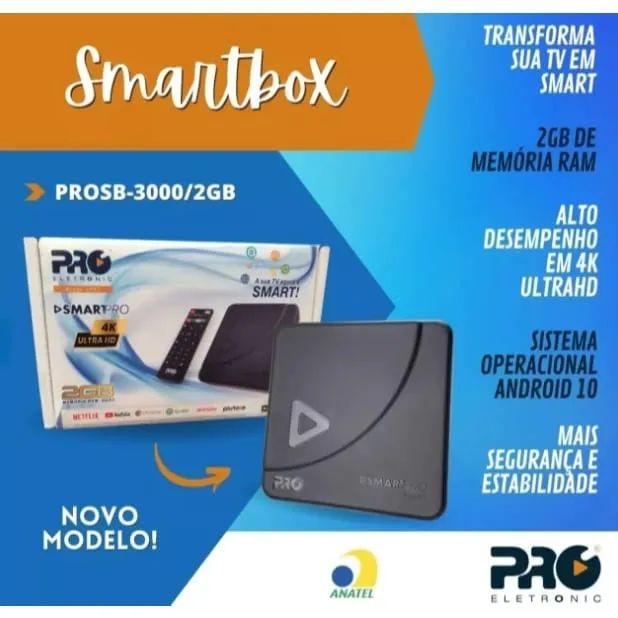 SmartPRO 4K HD Streaming player Transforma sua TV em Smart TV Proeletronic - Foto 4