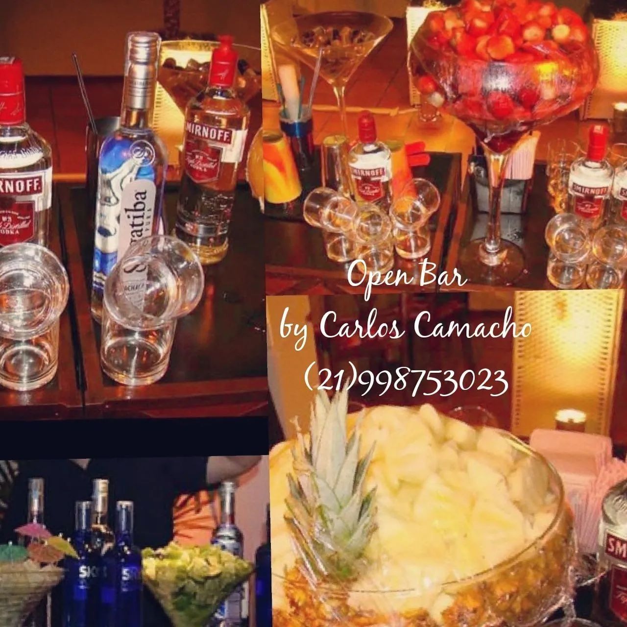 Open Bar Completo para Eventos e Festas - RJ (Casas e Salões)