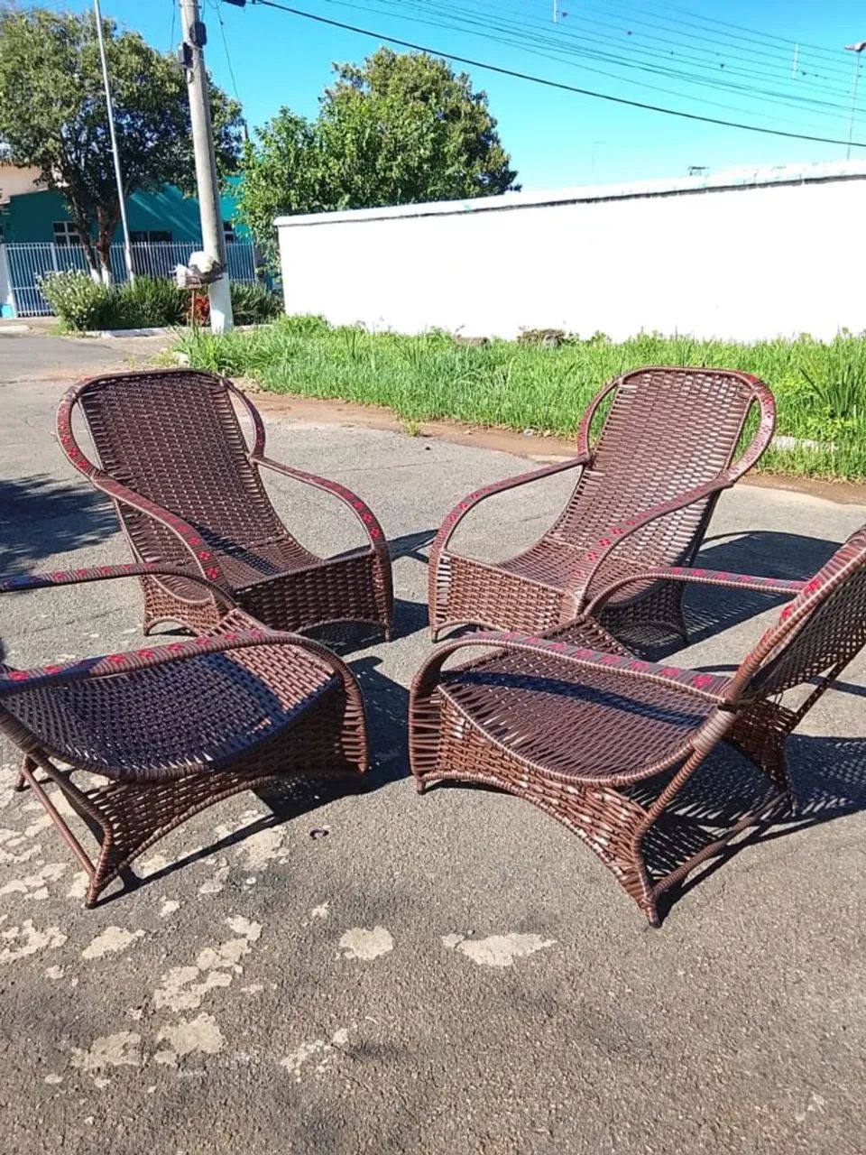 Jogo de 4 Poltronas jardim baixa  - Foto 3