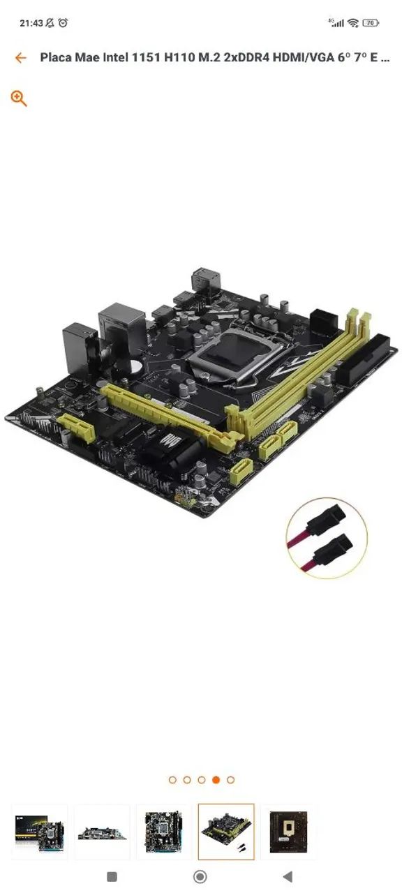 Kit Intel + gabinete rise mode x5  - Foto 2
