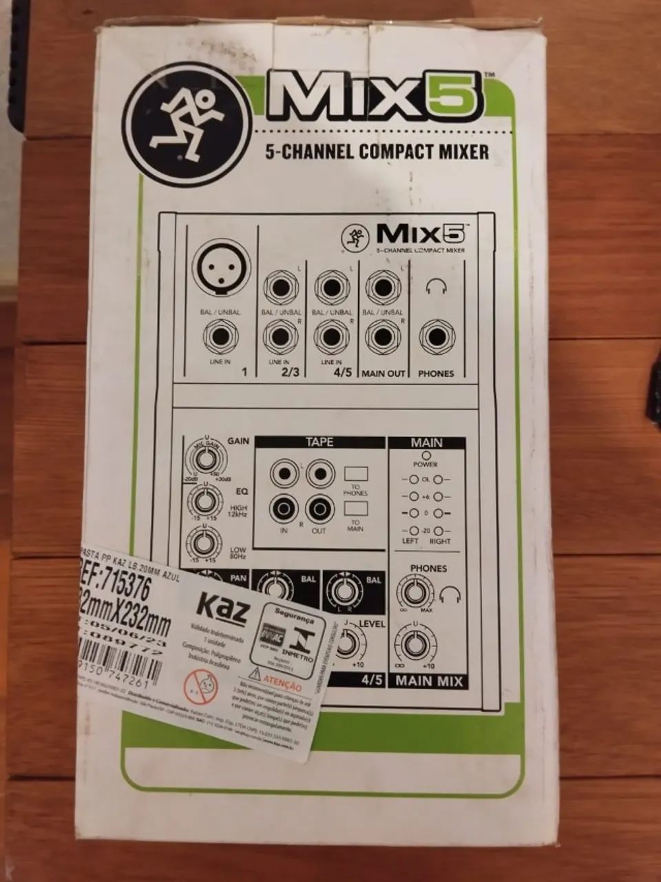 Mesa de Som Mackie Mix5 - Nunca Usada - Estado de Nova - Foto 3