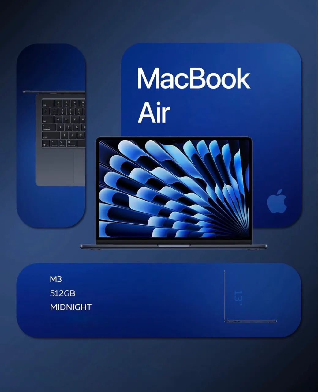 MacBook Air 13 inch M3 | 24RAM | 512 SSD - Notebooks - Noivos