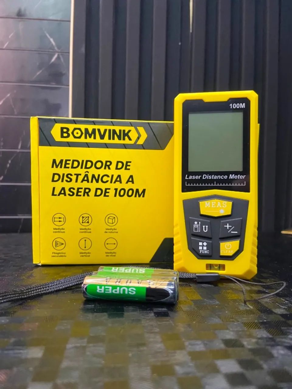 Medidor de Distância a Laser de 100M - BOM-6545 BomVink