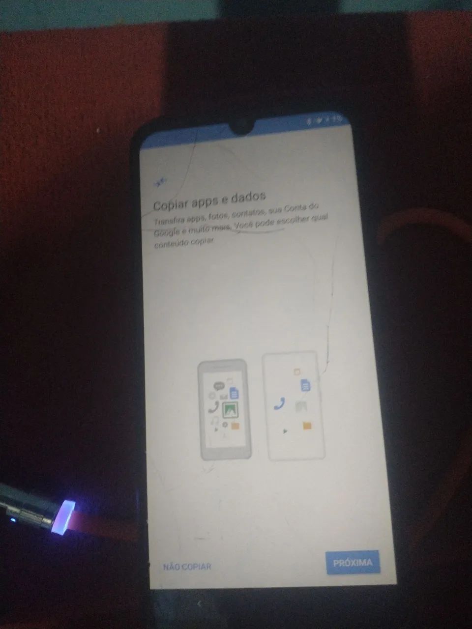 Vendo celular moto E 6 plus Funcionando 