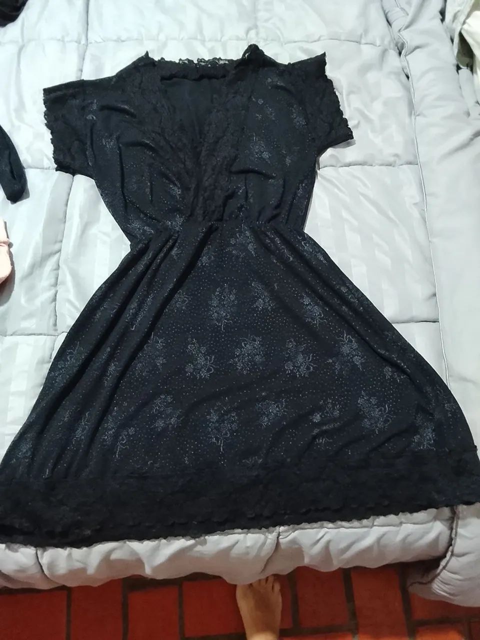Camisola preta misteriosa suepr sexy estilo gueixa  - Foto 3