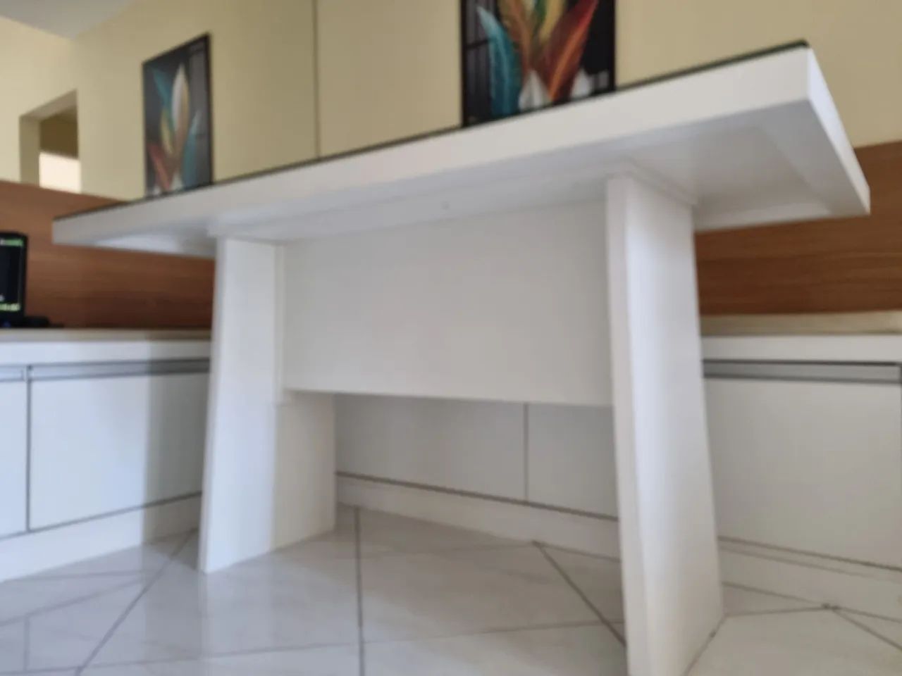Mesa de Jantar Moderna com Tampo de Vidro 150x80 - Design Elegante - Foto 2