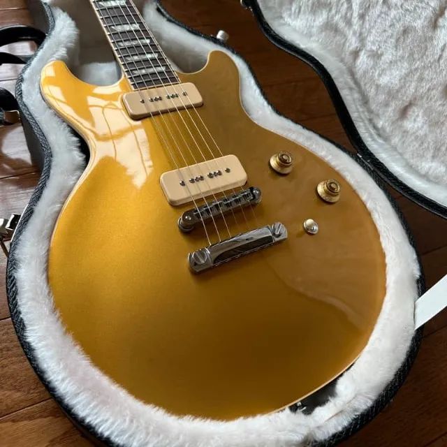 Gibson Les Paul Standard DC (2011) Goldtop P-90 Dark Back