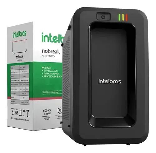 Nobreak Intelbras Attiv 600VA Bivolt - Proteção para PC e Eletrônicos
