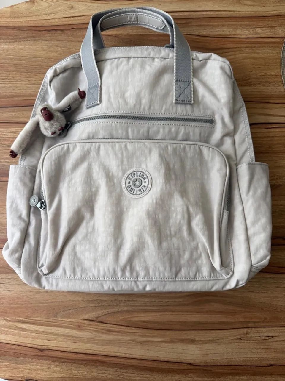 Mochila Maternidade Kipling Audrie - Grey (Cinza)