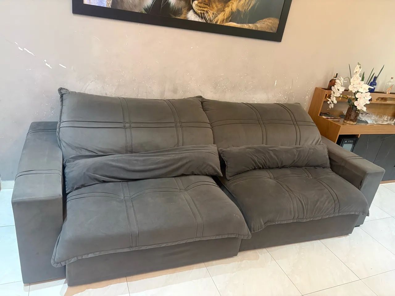 Sofá Retrátil moderno barato - Foto 4