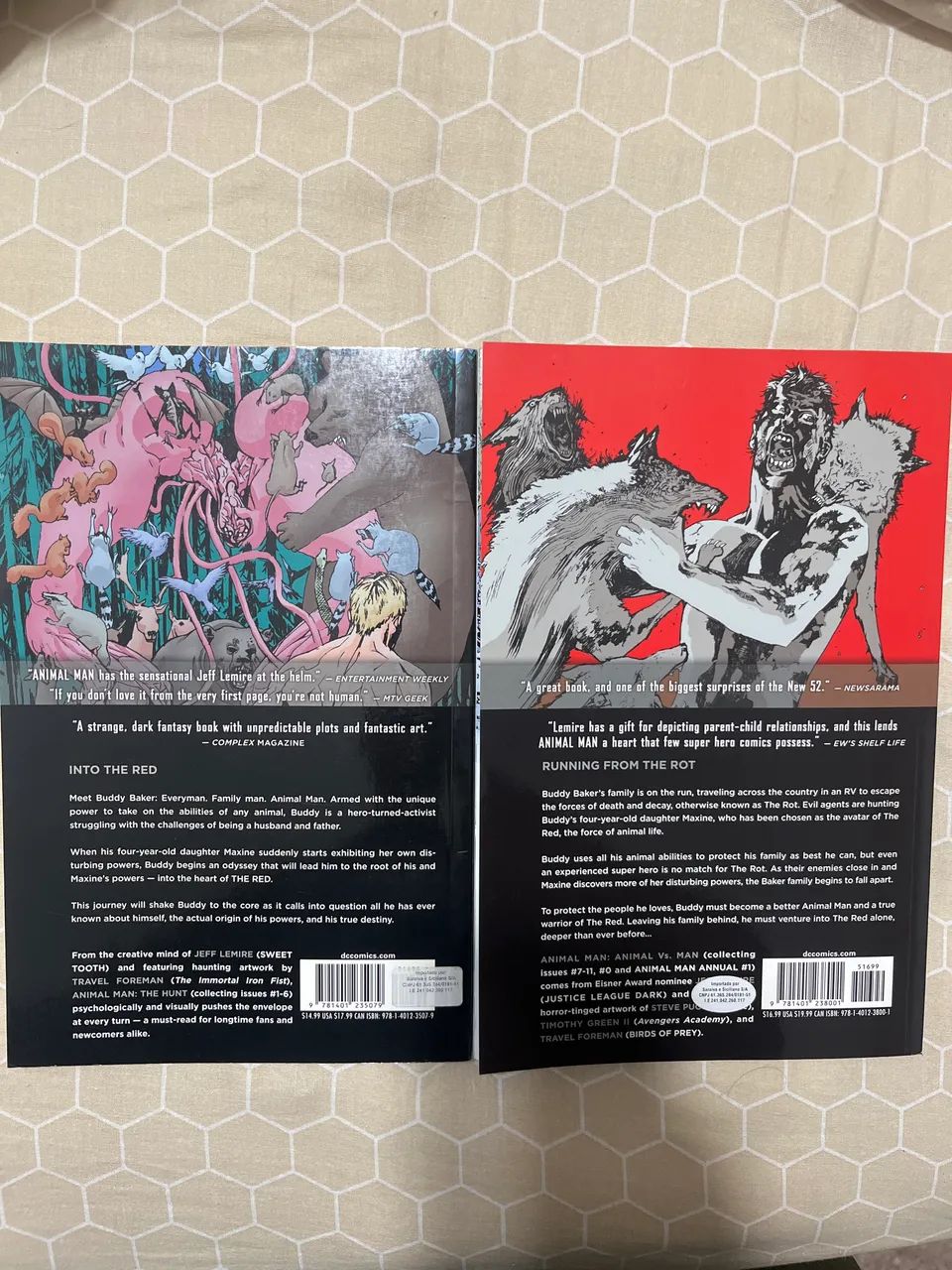 Homem Animal Novos 52 Vol 1 e 2 EM INGLES Animal Man Jeff Lemire