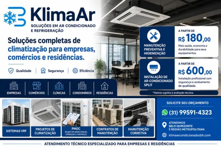 Instalação e Manutenção de Ar-Condicionado em BH e Região - Foto 2