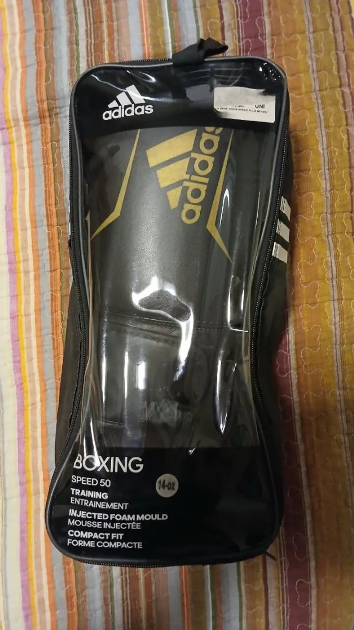 Luva de Boxe Adidas Speed 50 Black Gold - Foto 2