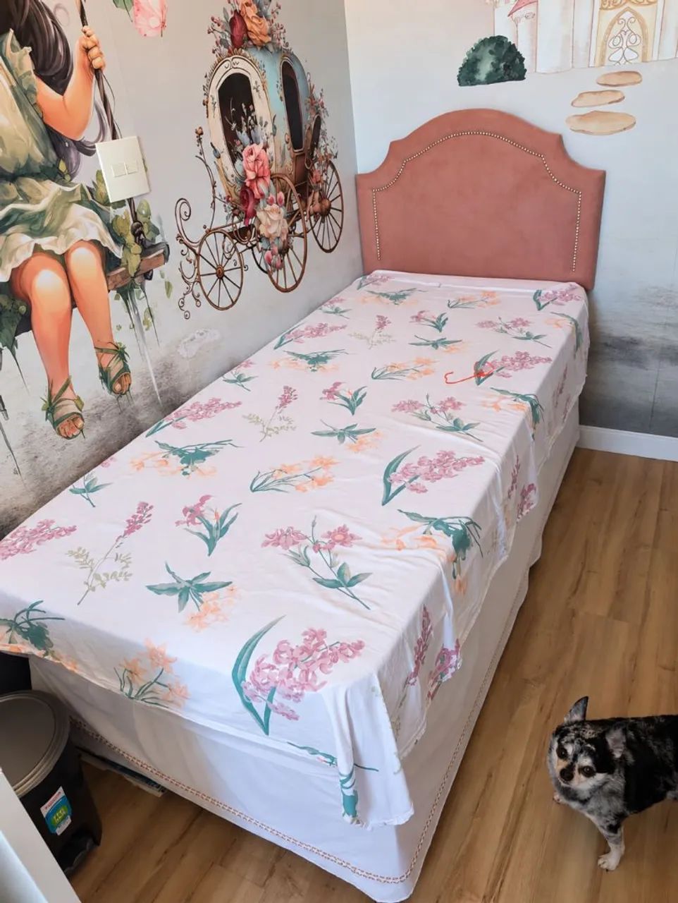 Cama Box de Solteiro e Cabeceira 