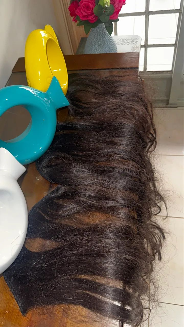 Mega Hair Castanho Brasileiro Ondulado - Foto 4