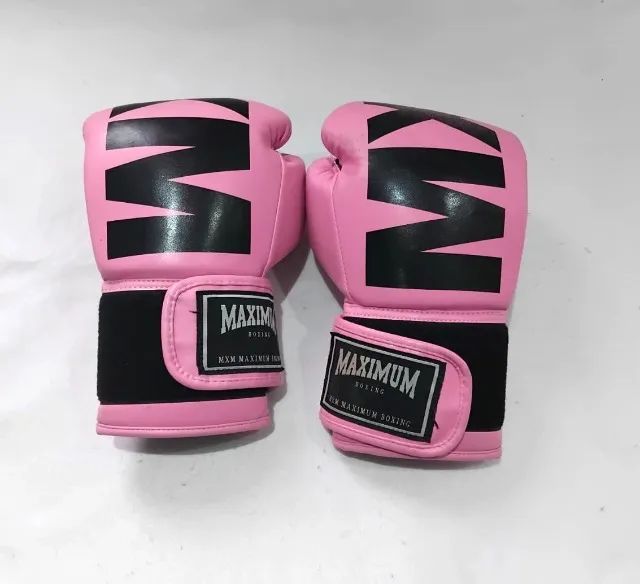 Par de Luvas de Boxe/Muay Thai Maximum Boxing Rosa - Conservadas