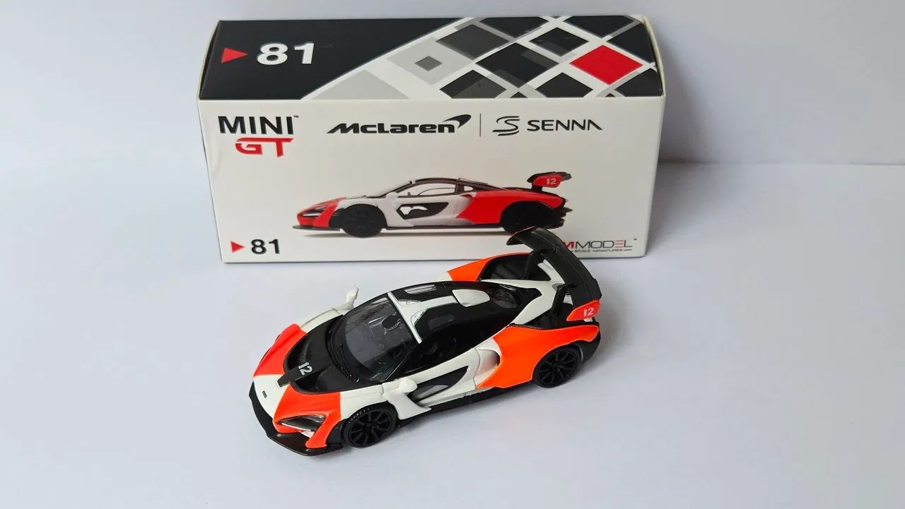 Miniatura Mini GT 1:64 McLaren Senna Marlboro #81 - Hobbies e