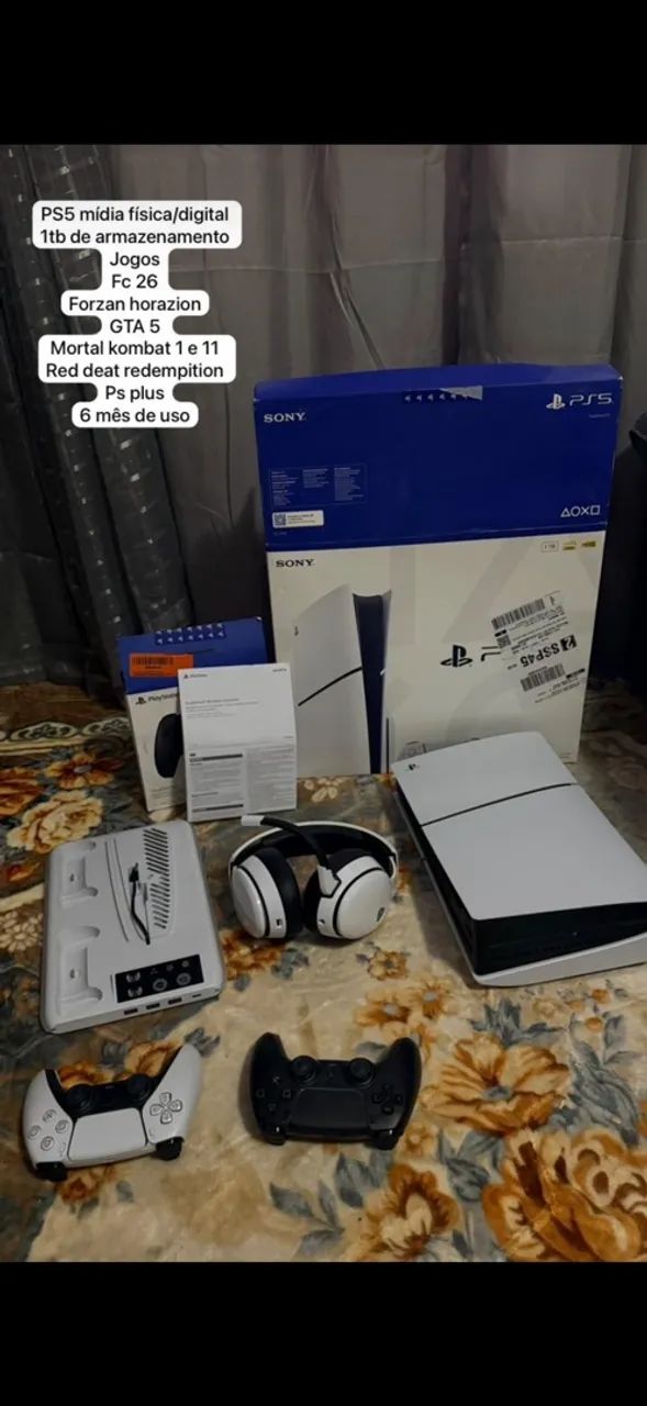 PS5 COM ACESSÓRIOS 