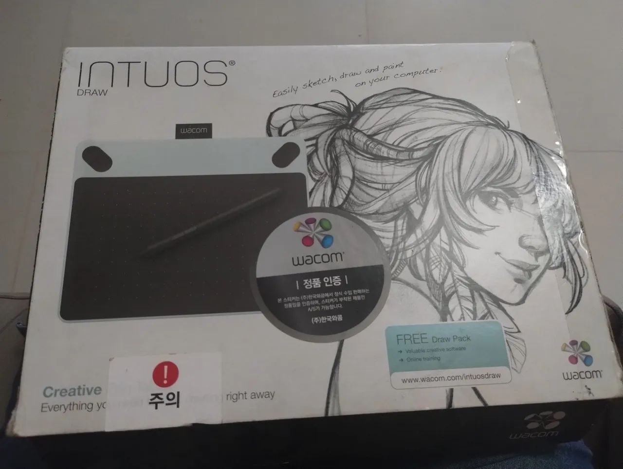 Mesa Digitalizadora Wacom Intuos Draw Ctl-490 White  - Foto 2