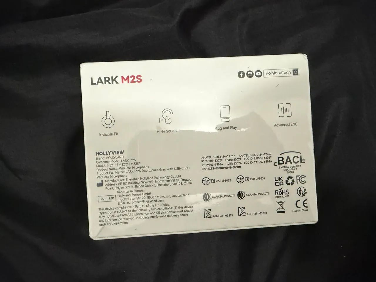 Microfone Hollyland Lark M2S - lacrado - Foto 2