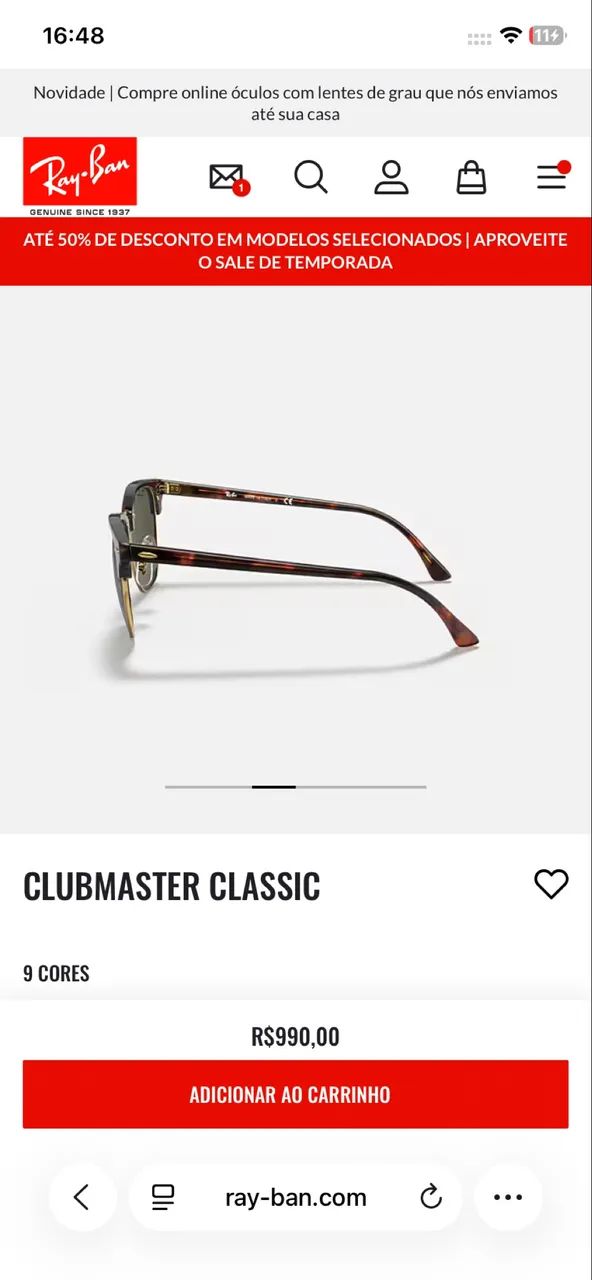 Vendo Ray Ban novo  - Foto 3
