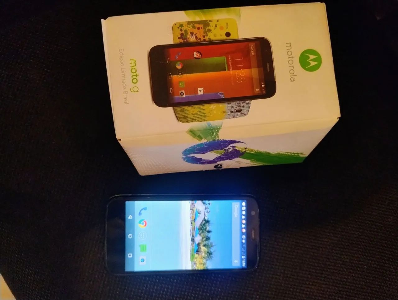 Moto G Edição LImitada Brasil copa de 2014 em excelente estado - Foto 3