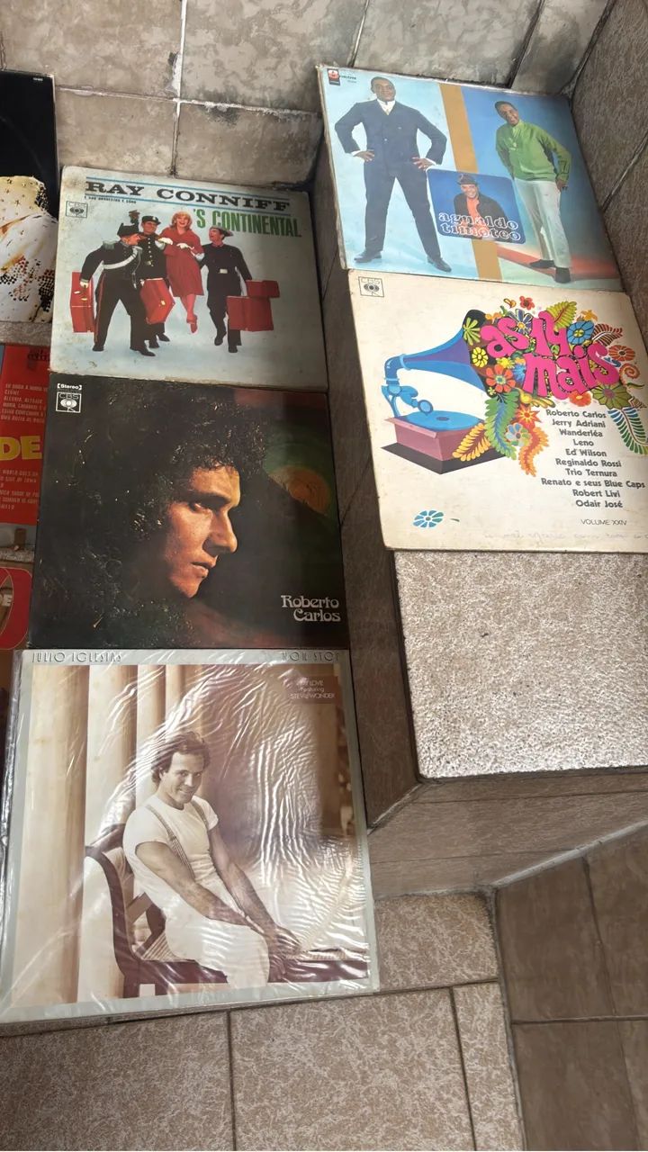 Discos de vinil variados 