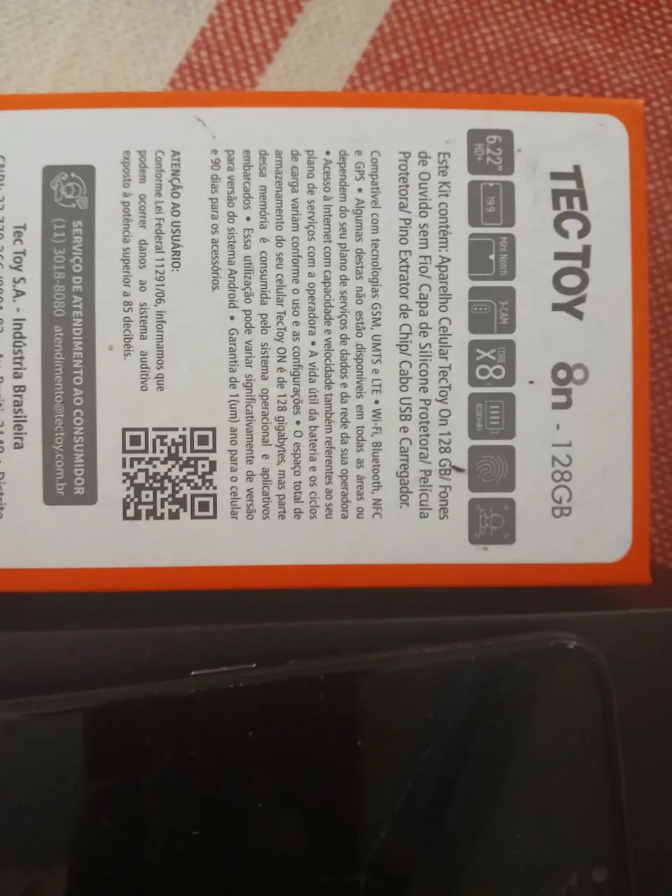  Celular tec toy on 128 gb - Foto 3