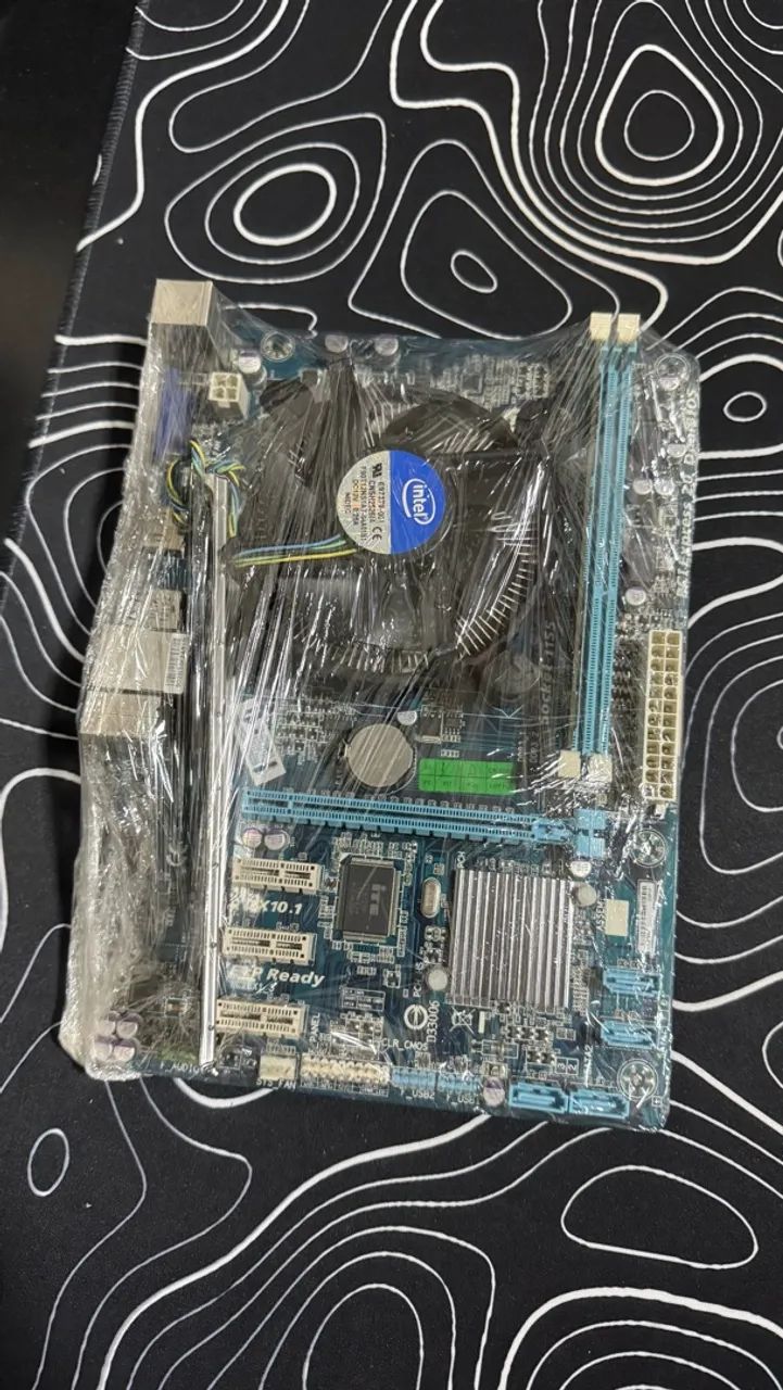 Kit placa mãe e processador 