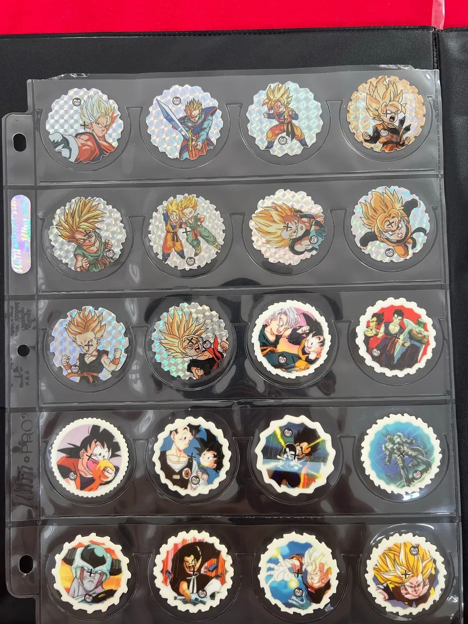 Coleção Dragon Ball Z Spiners Elma Chips 60 tazos  - Foto 3