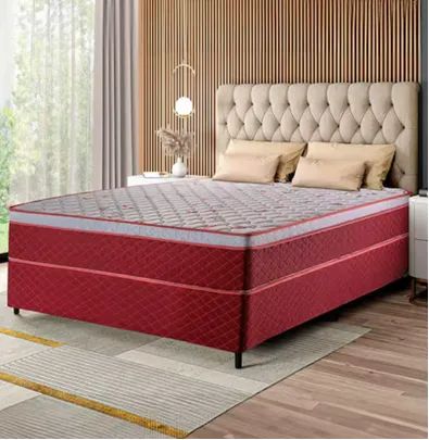Cama Box + colchão de Casal Hellen - Foto 3