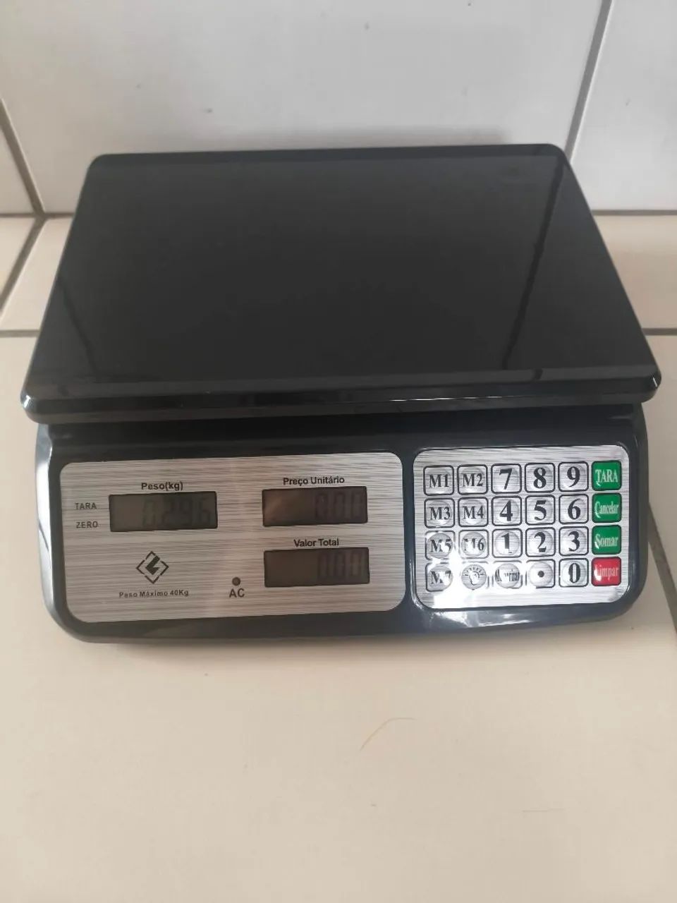 Balança digital 40 kg preta Premium total - Foto 2