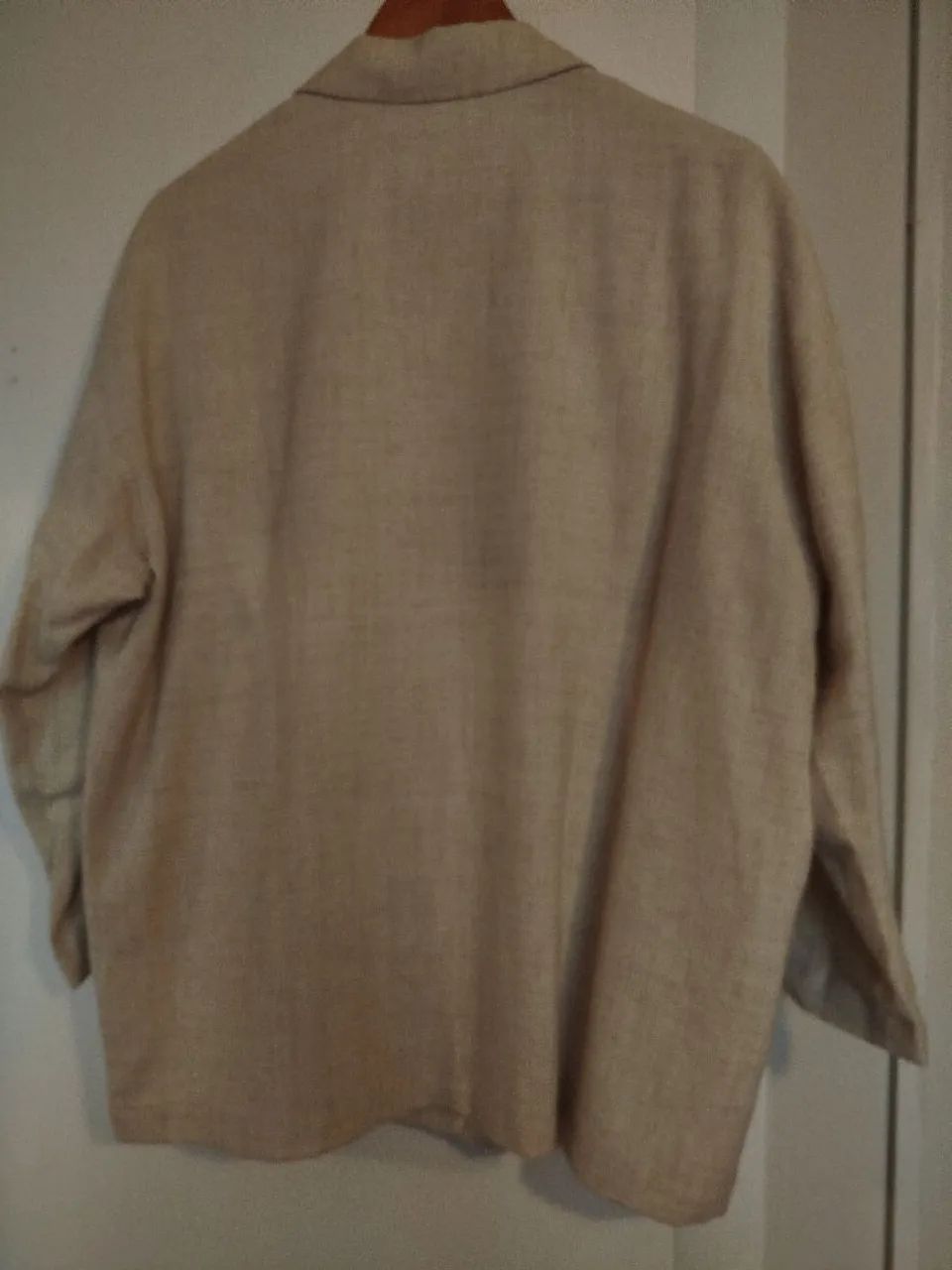 Blazer de linho bege G - Foto 4